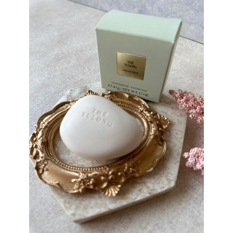 Giorgio Armani The Yulong Scented Soap 50g (กล่องมีตำหนิ ไม่มีผลต่อการใช้งาน) สบู่กลิ่นอู่หลง กลิ่นเดียวกับน้ำหอม Armani Prive The Yulong พี่แจ๊ค